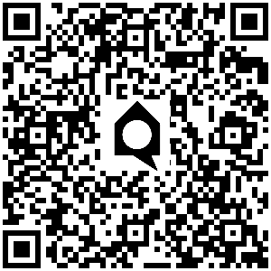 Code QR à scanner : Accès rapide au lien avec logo Maison Code QR avec logo central Quora (maison noire/toit et bulle de discussion) pour accès rapide à une page web ou application.